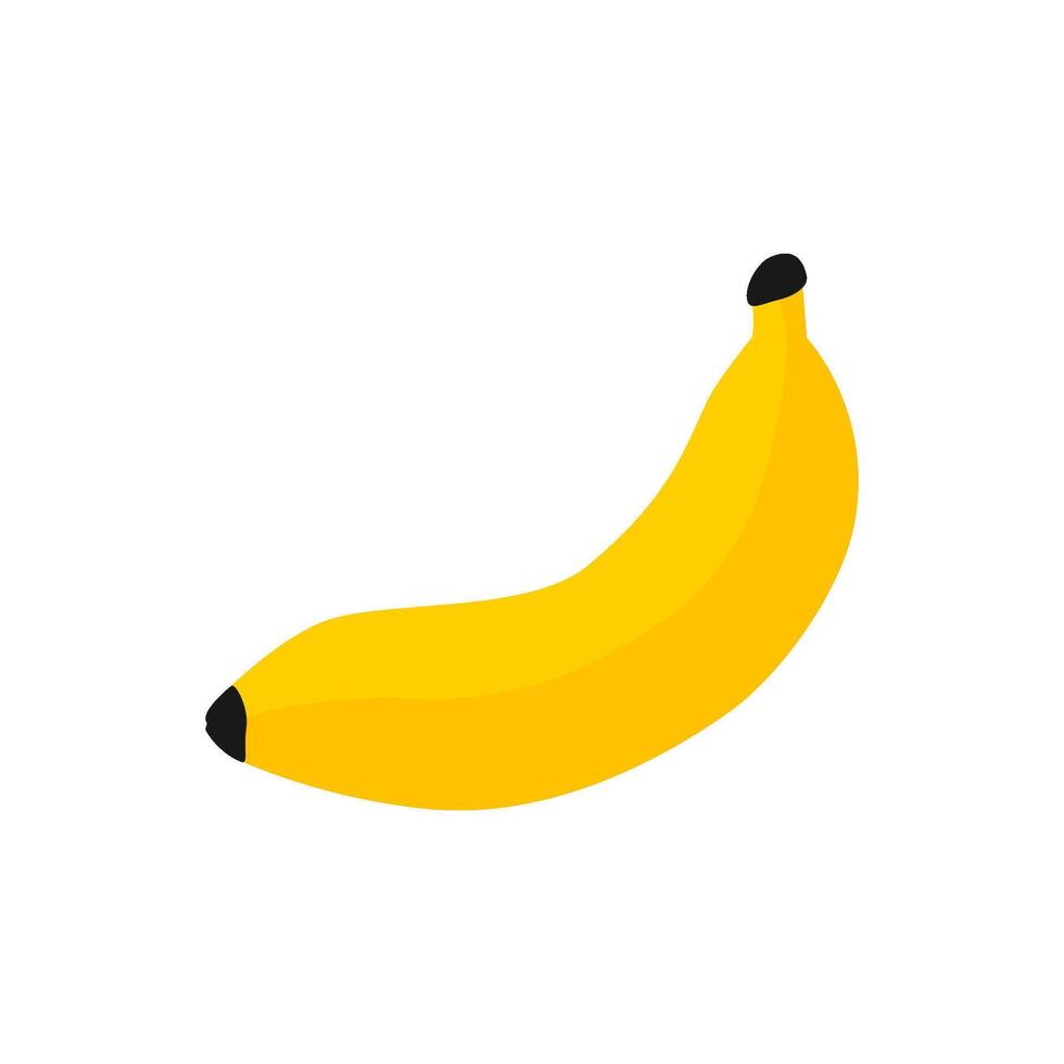 Banana isolated on white background. vector