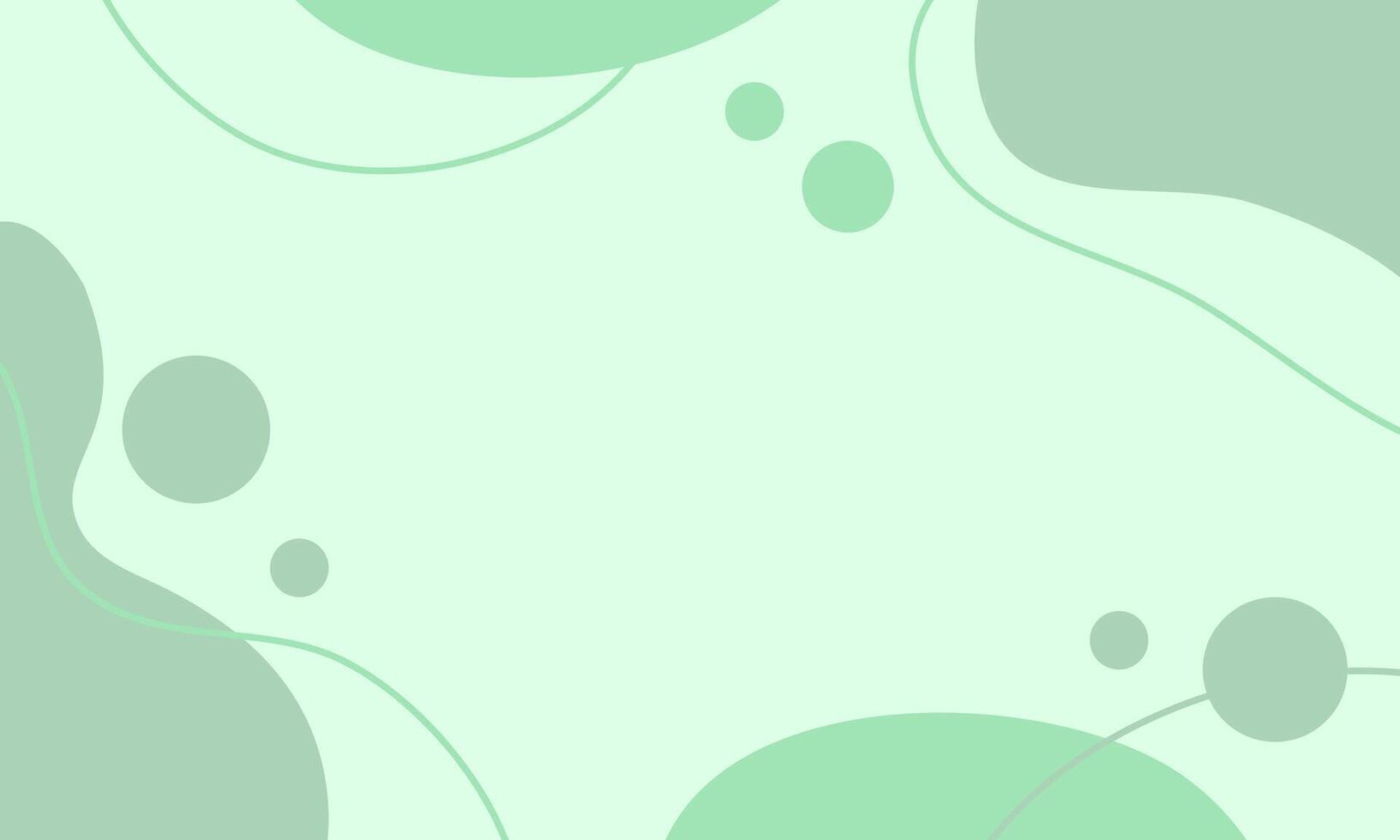 Abstract green wave background with minimalist shapes vector