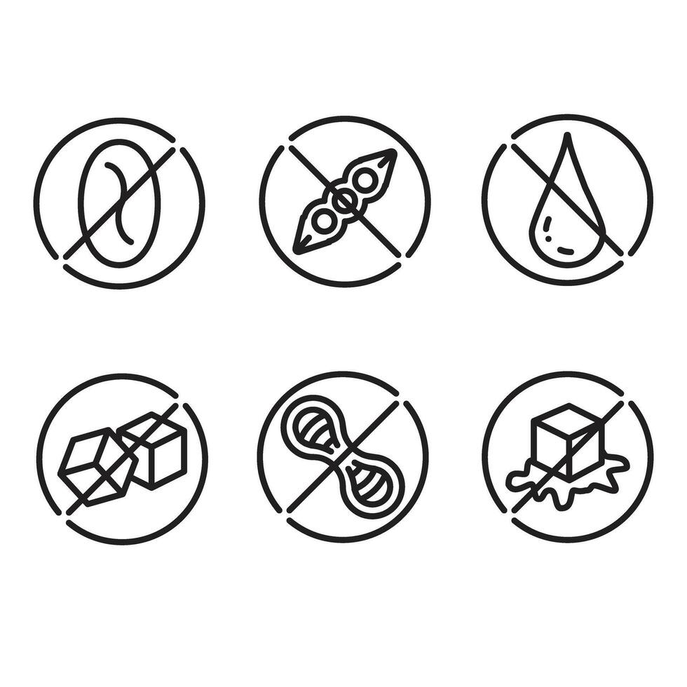 free product icon set vector