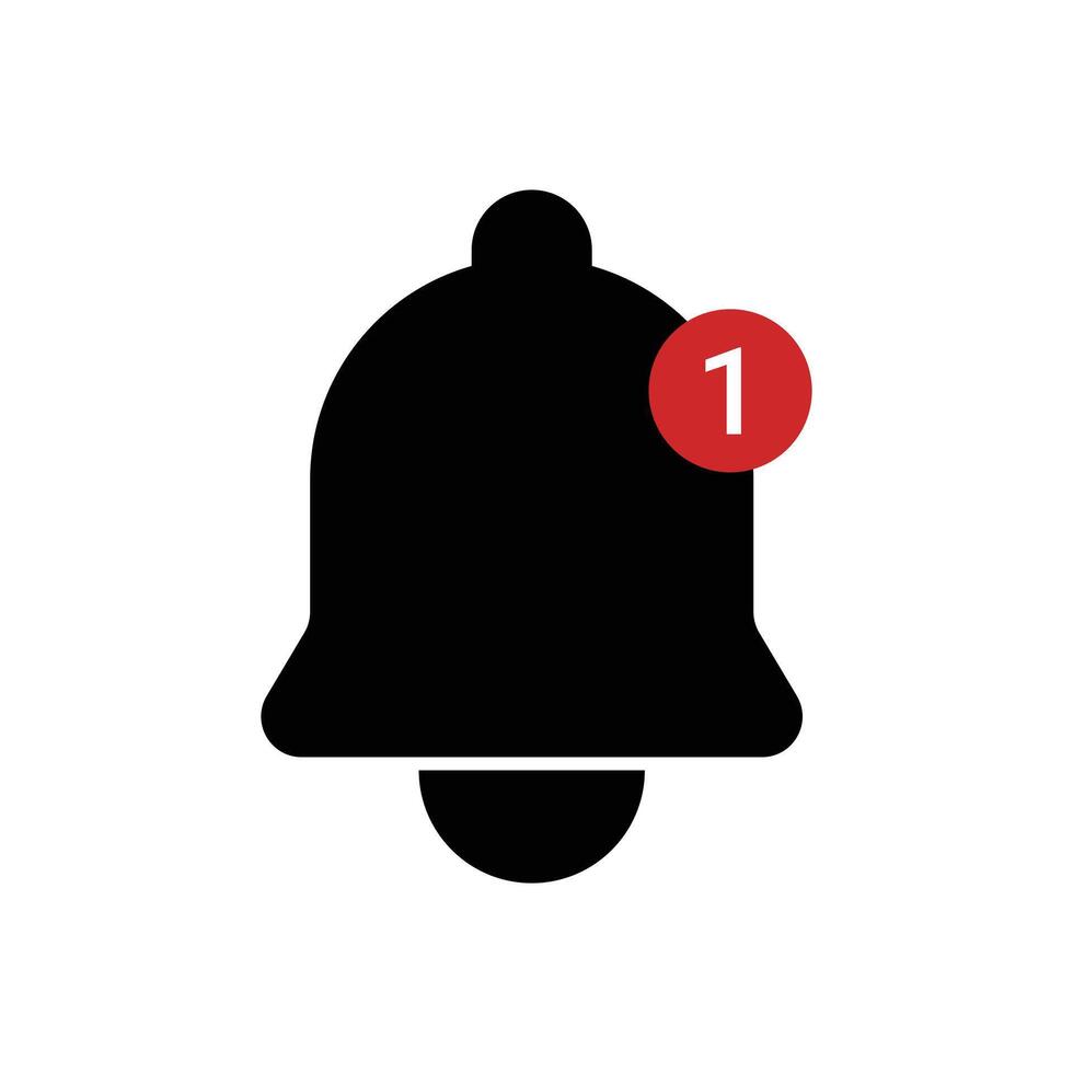 notification icon bell alert logo design concept idea vector