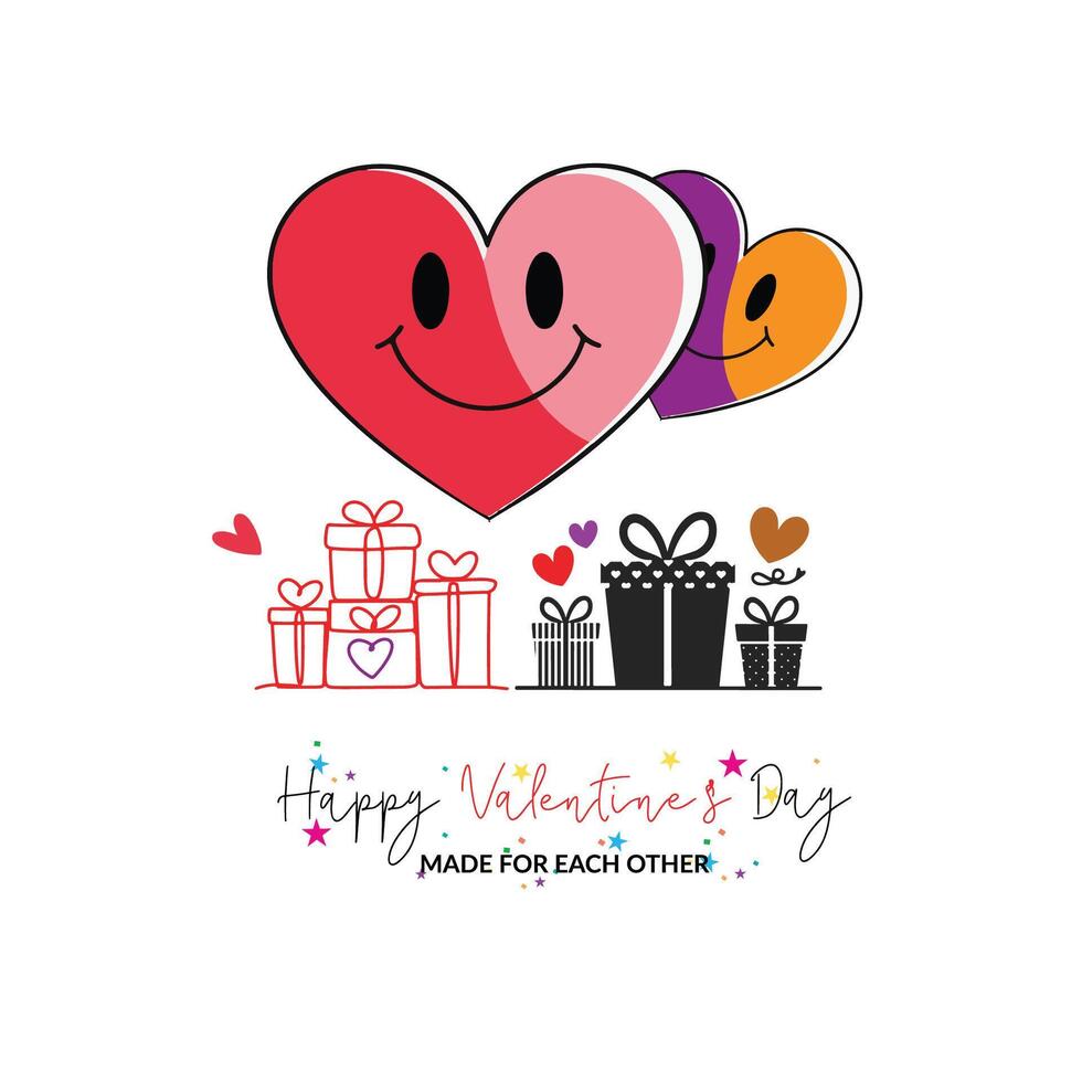 Made For Each Other -Valentine's Graphics vector