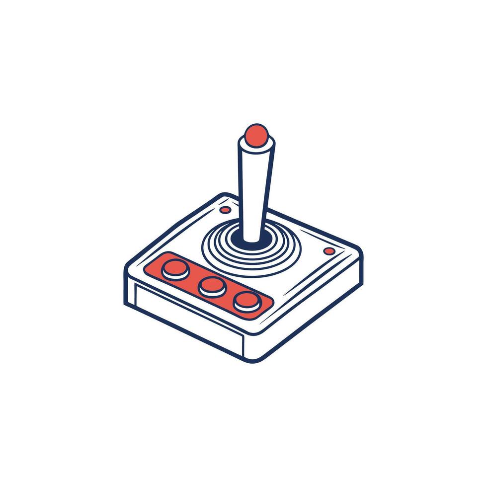 An old game controller icon vector