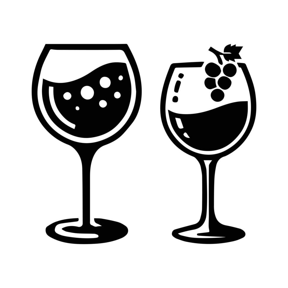 wine icon symbol logo template vector
