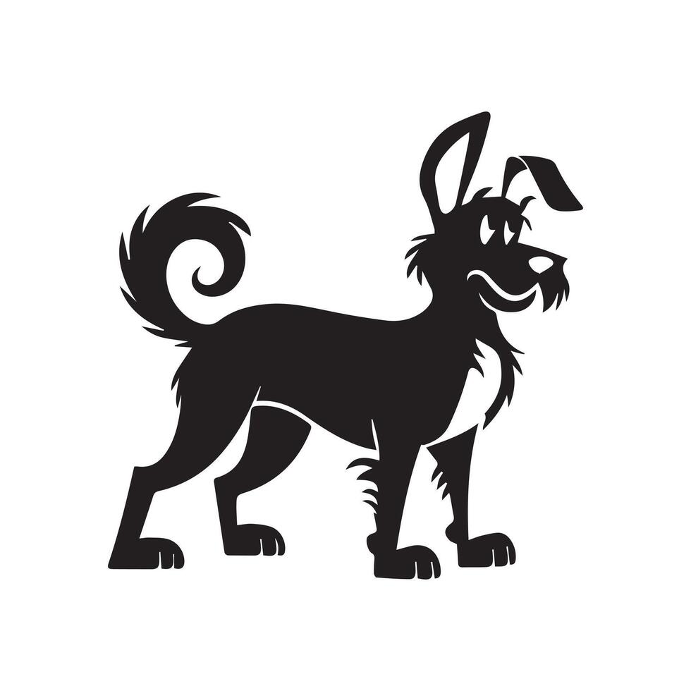Pet dog illustration,Dog animal icon. filled flat sign for mobile concept and web design. Puppy pet glyph icon..eps vector
