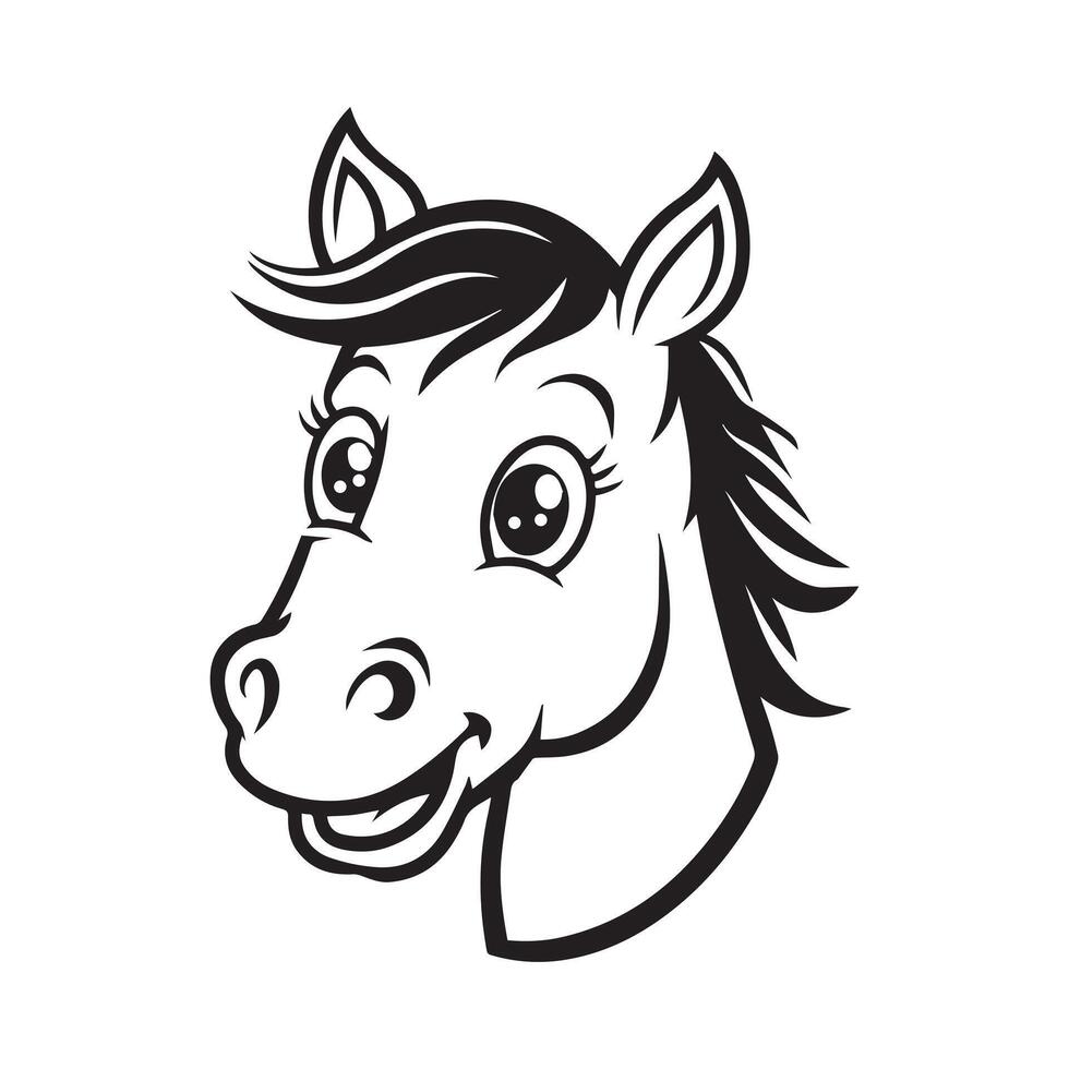 the concept of a horse's head vector
