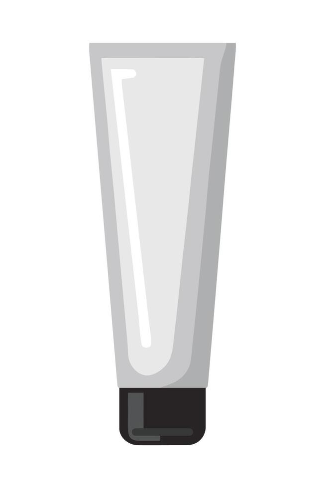 A plastic tube containing hand lotion, perfect for personal care and hygiene routines. Ideal for skin care, bathroom essentials, and travel sizes. vector