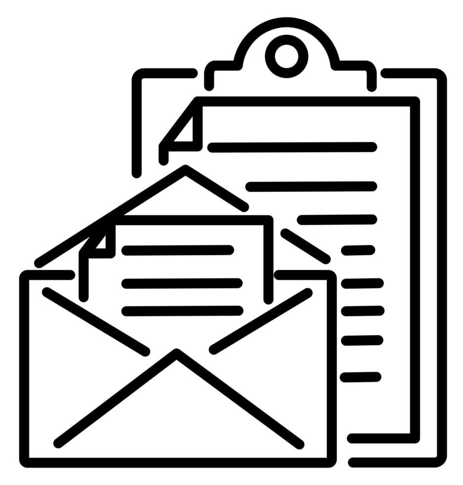 Email and envelope icon vector