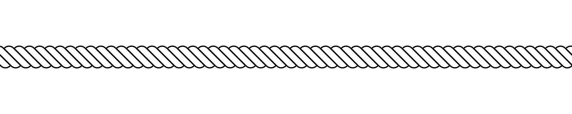 rope, black and white illustration, seamless repeatable shape pattern texture vector