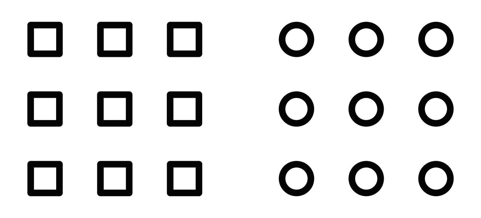 A set of four different numbers in different sizes vector
