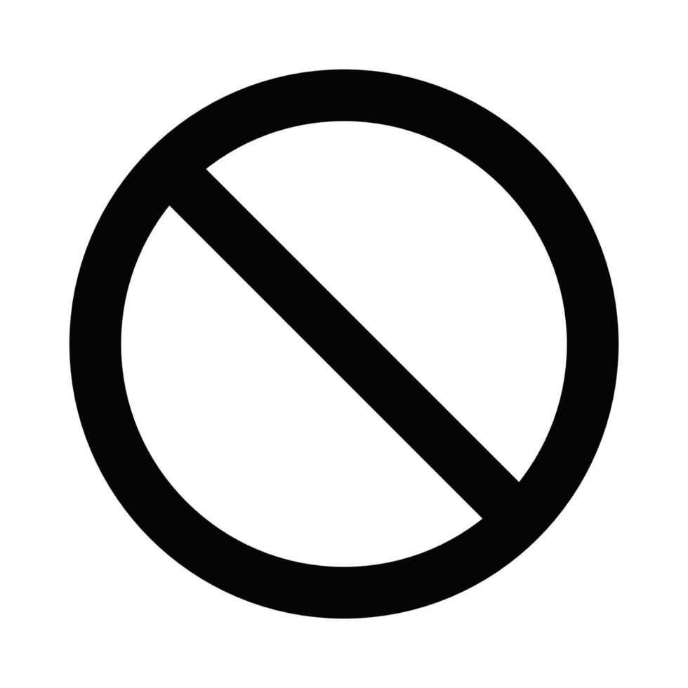 No sign icon illustration vector