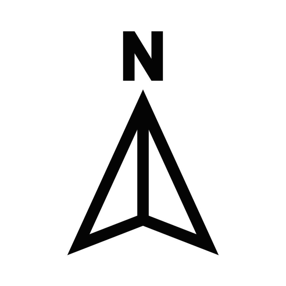 A black and white logo with the word n vector