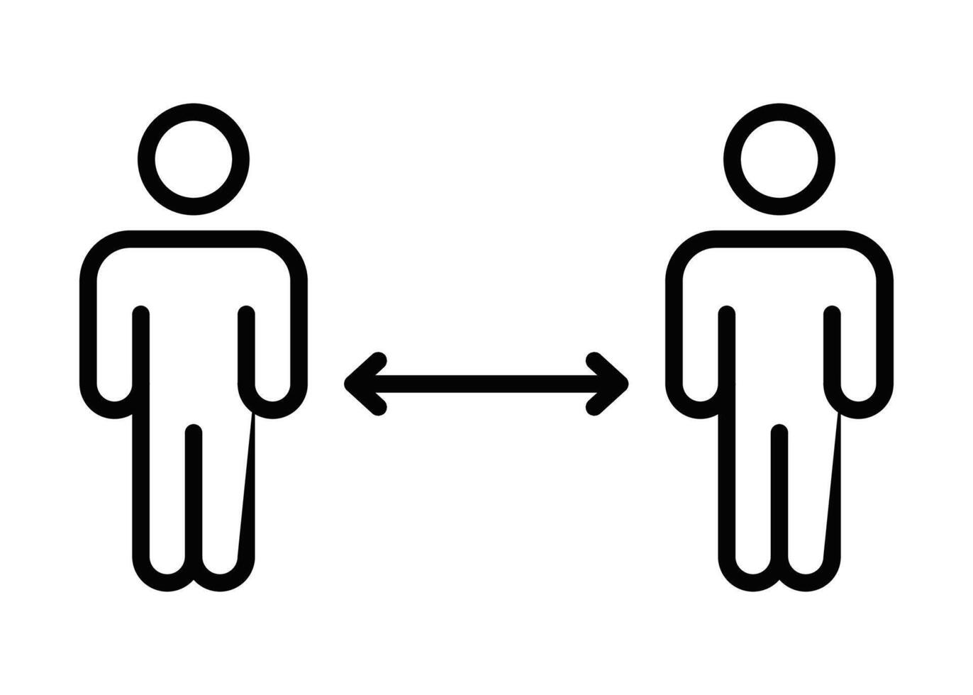 Two people are standing next to each other vector