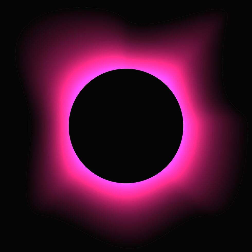 Circle illuminate light frame with color gradient vector