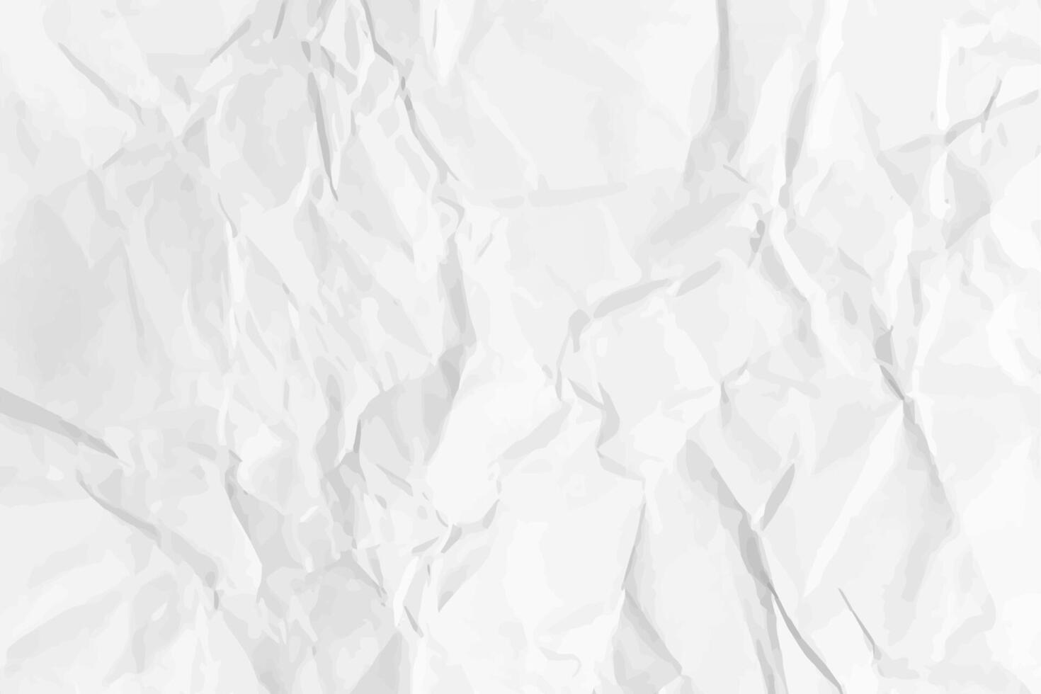 White clean crumpled paper vector