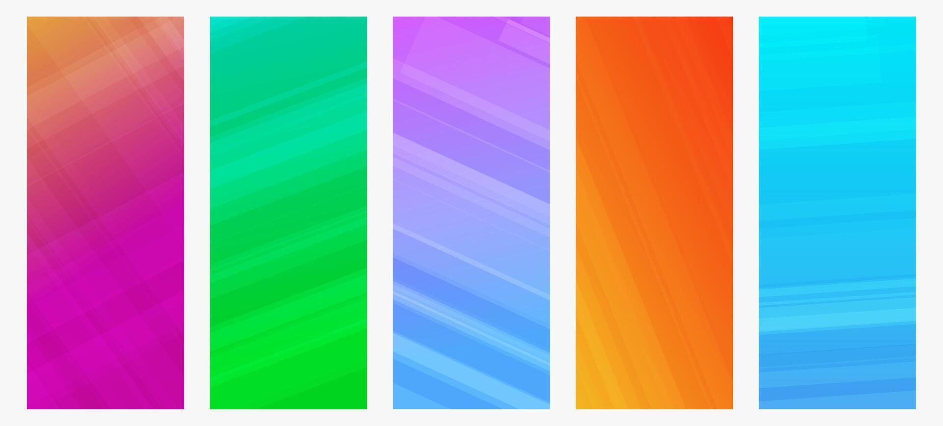 Modern colorful gradient background with lines vector