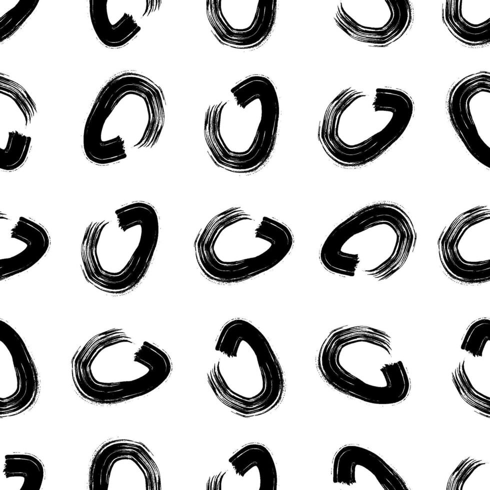 Seamless pattern with sketch circles shape vector