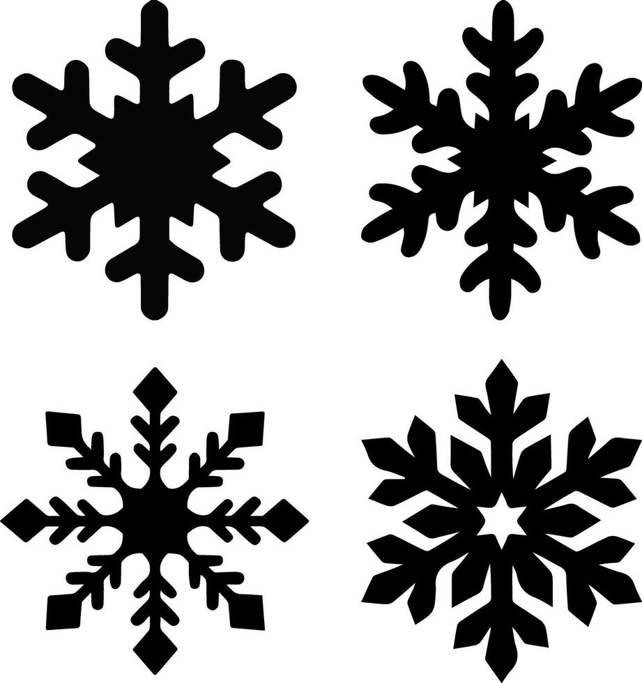 Snowflake element design for templates. vector