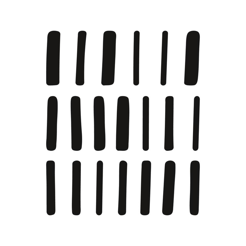 Hand drawn vertical stripes pattern. Minimal geometric repeat lines for wallpaper, textile vector