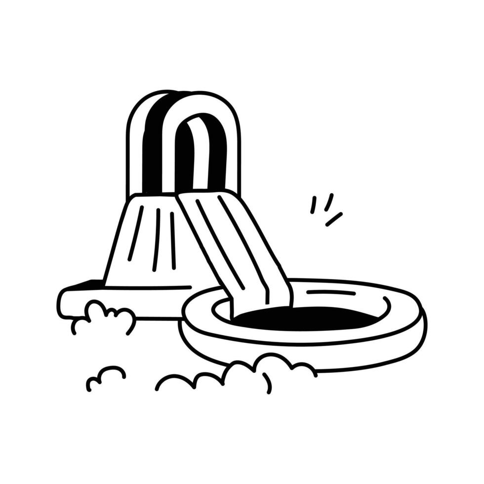Grab this premium icon of aqua park in modern style vector