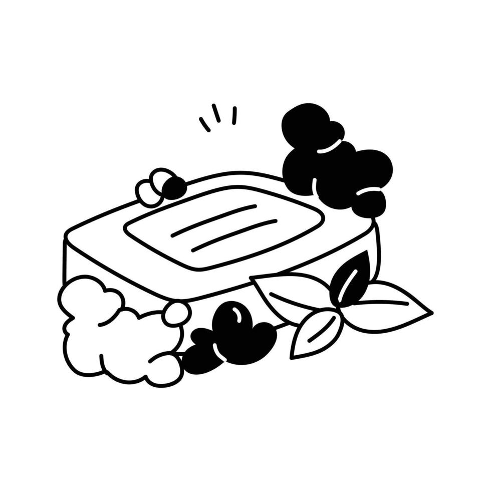A soap bar icon, great for hygiene and beauty visuals vector
