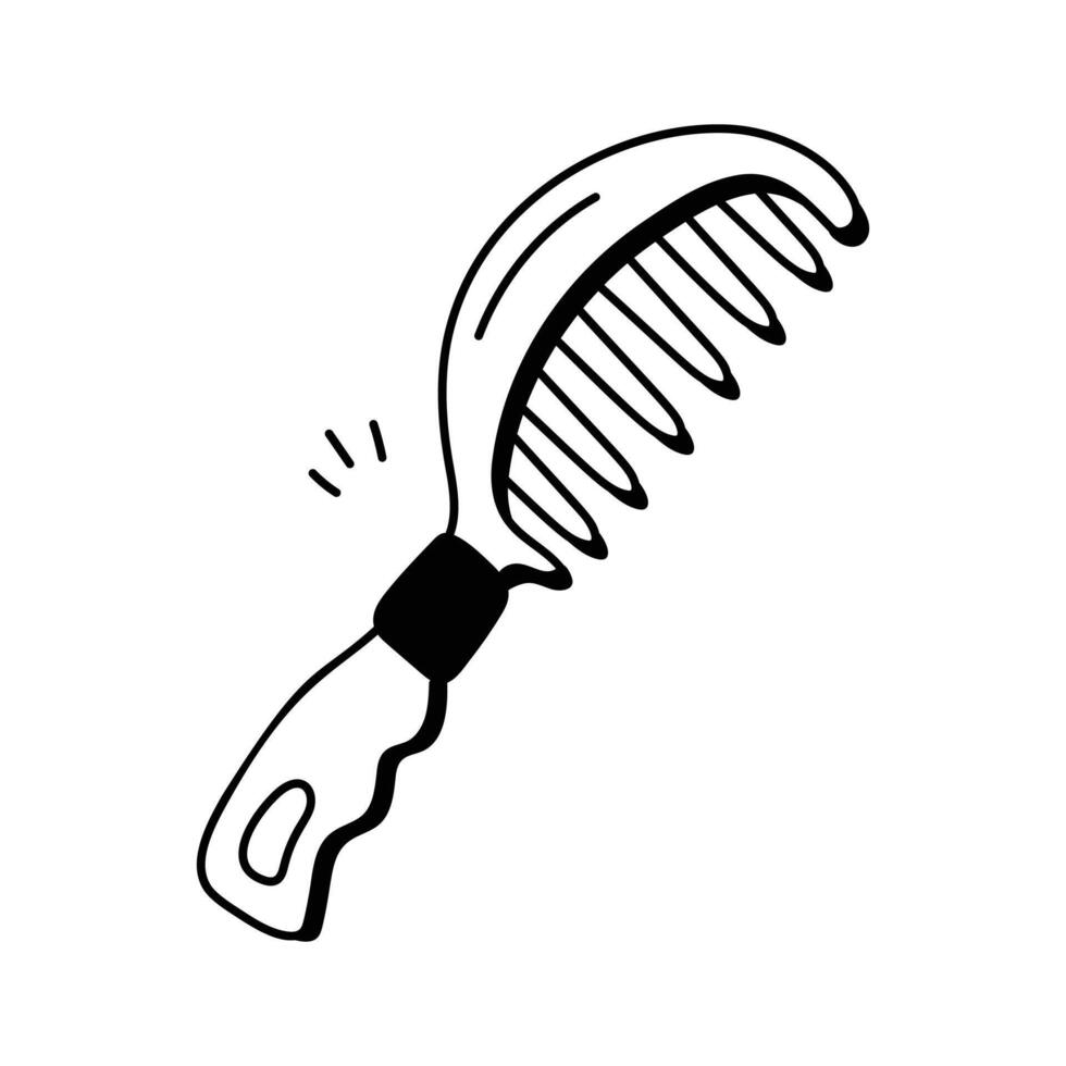 Icon of a comb, ideal for hairstyling and salon purposes vector
