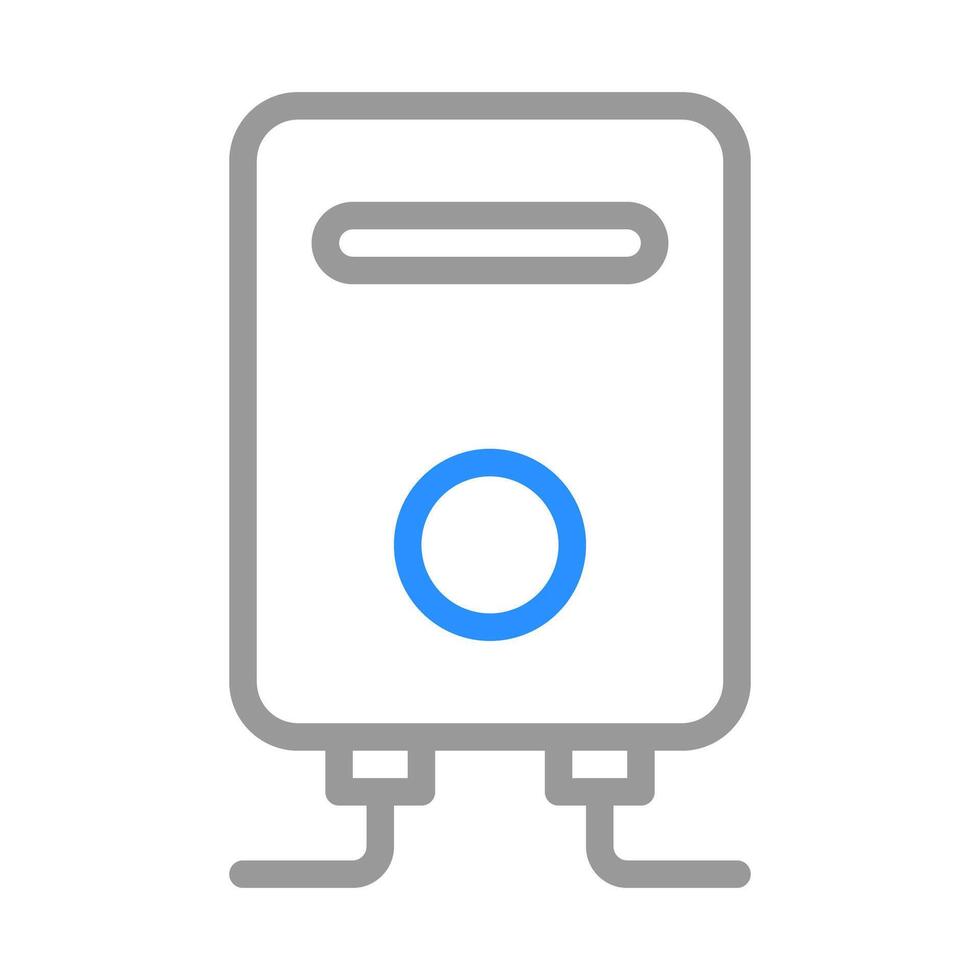 Electric water heater icon. Concept of energy efficiency and modern home appliances. vector