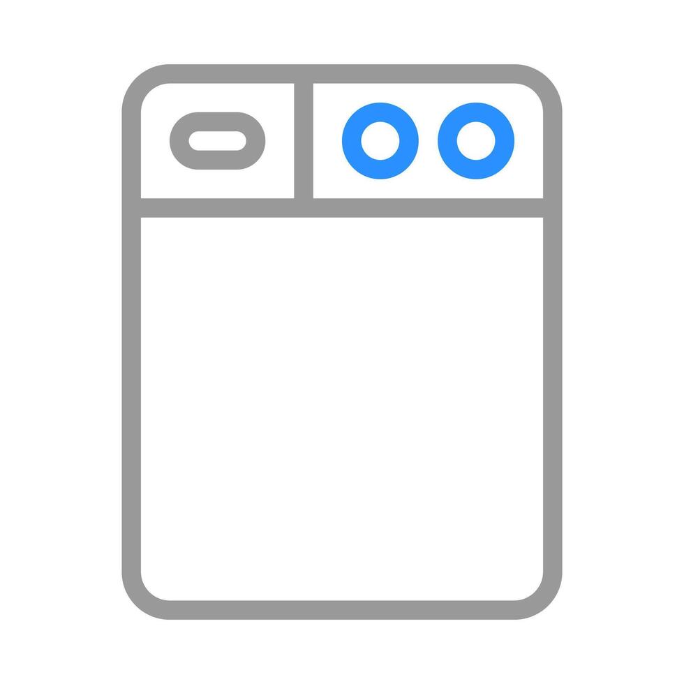 Dishwasher icon. Concept of household chores, cleanliness, and convenience. vector