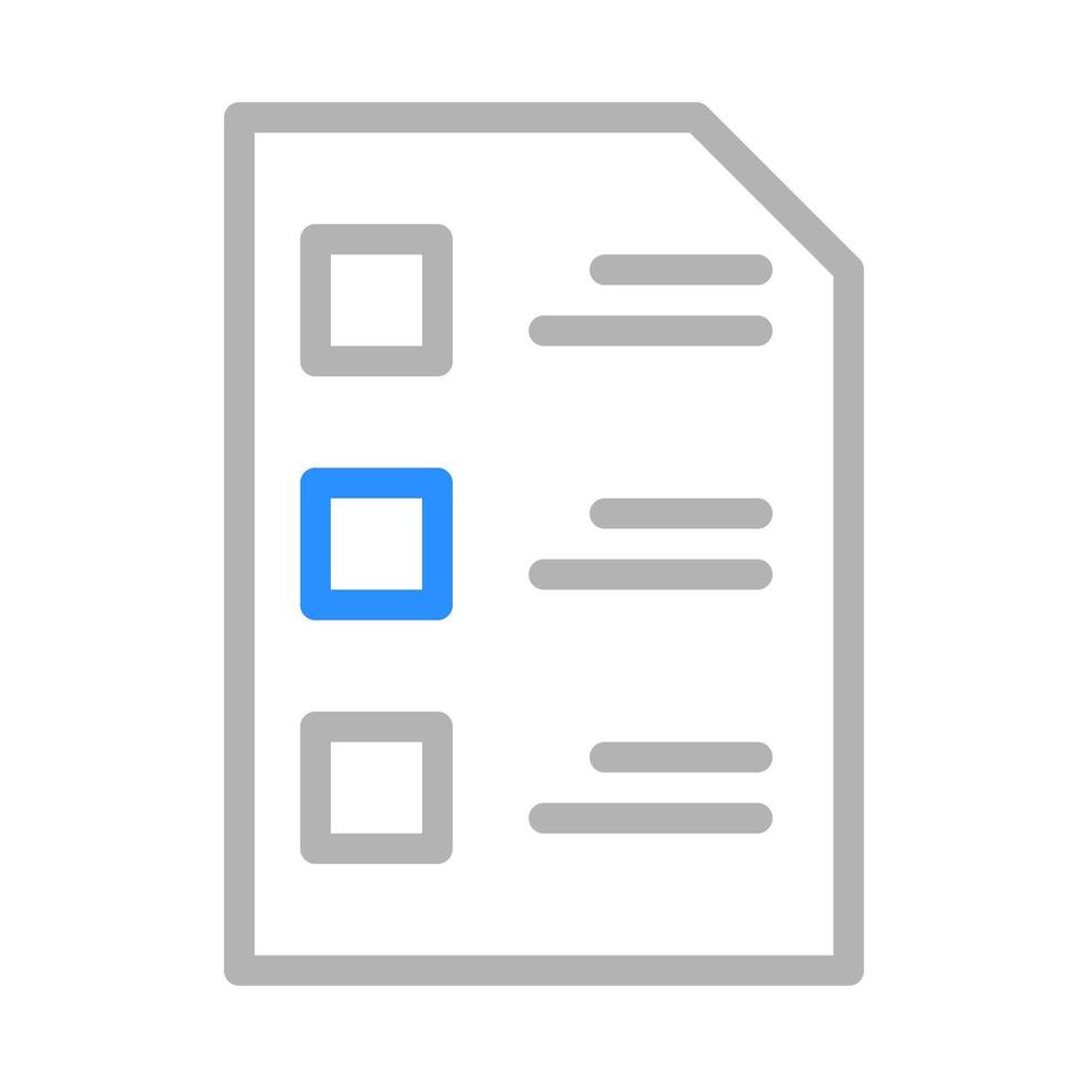 Checklist document icon. Concept of survey, questionnaire, and feedback. vector