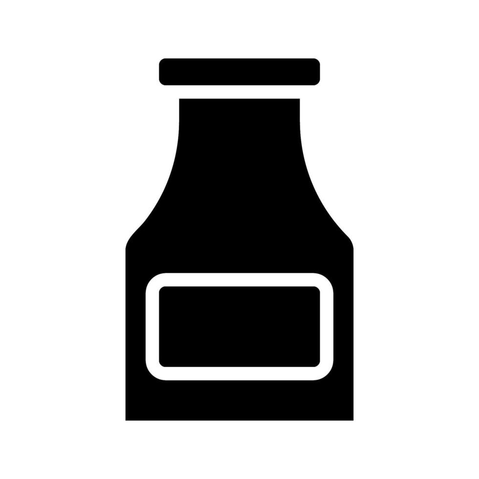 Sauce bottle icon. Concept of food, condiment, and packaging. vector