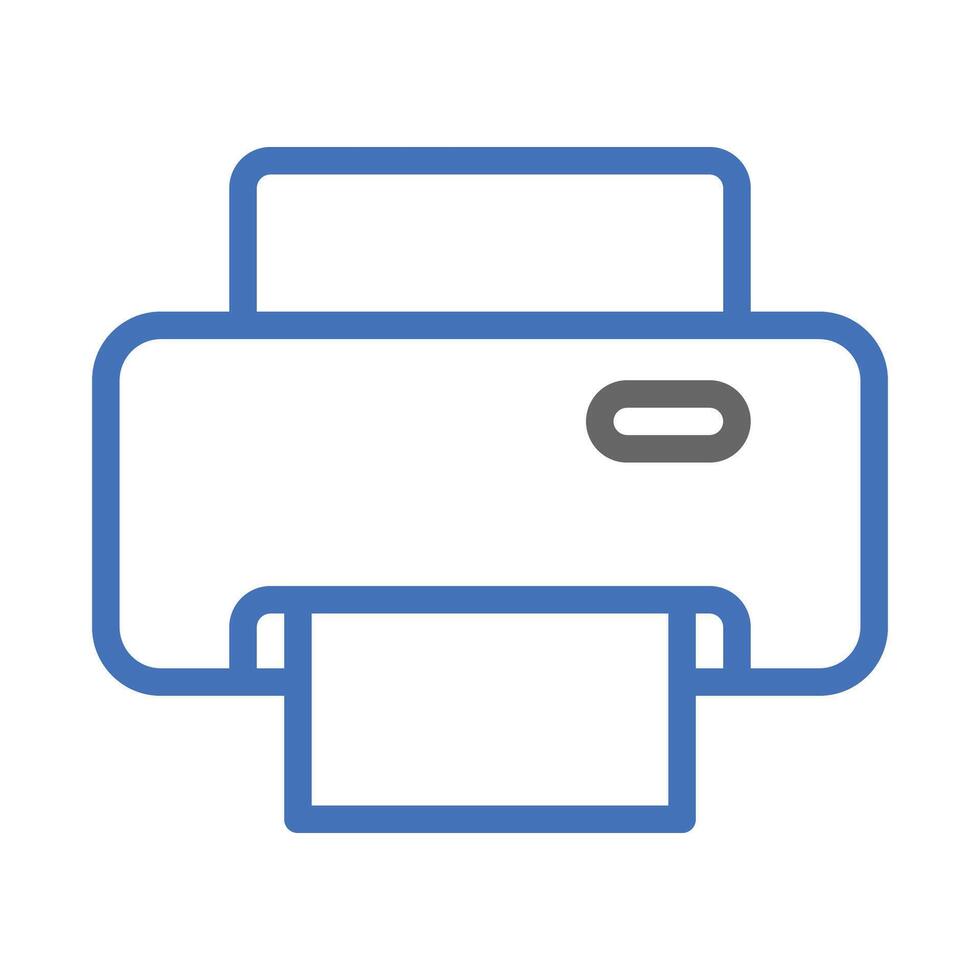 Printer icon. Concept of printing, office work, and document management. vector