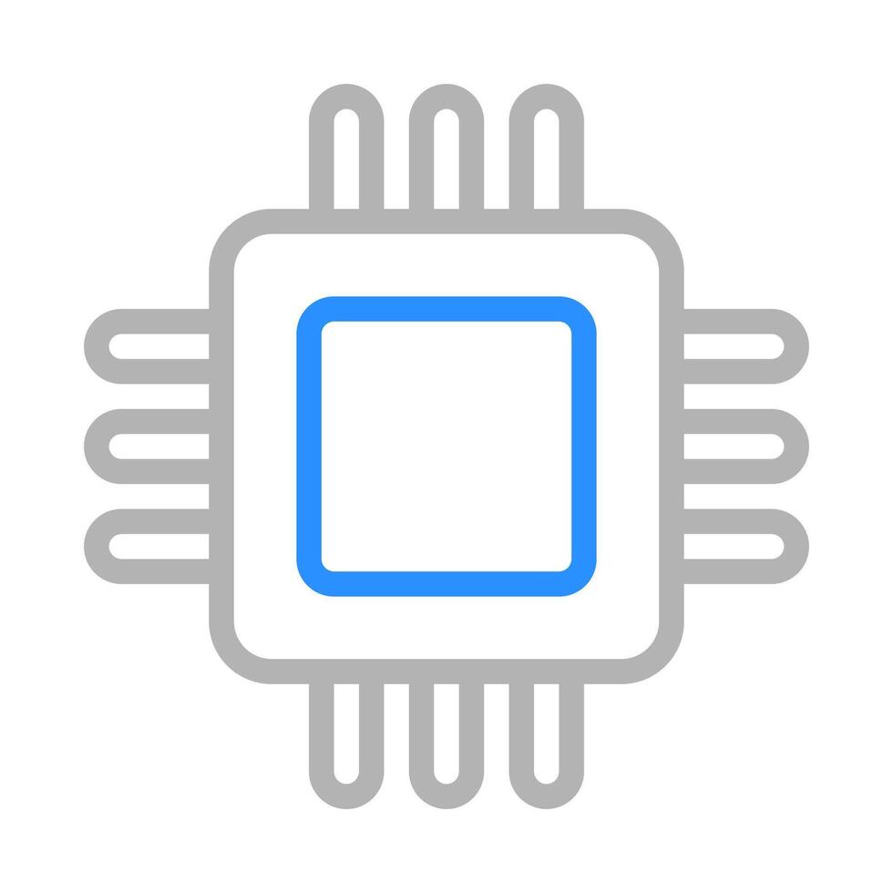 Computer chip icon. Concept of technology, artificial intelligence, and innovation. vector