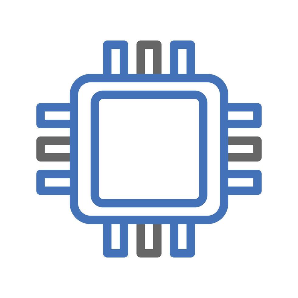 Computer chip icon. Concept of technology, artificial intelligence, and innovation. vector