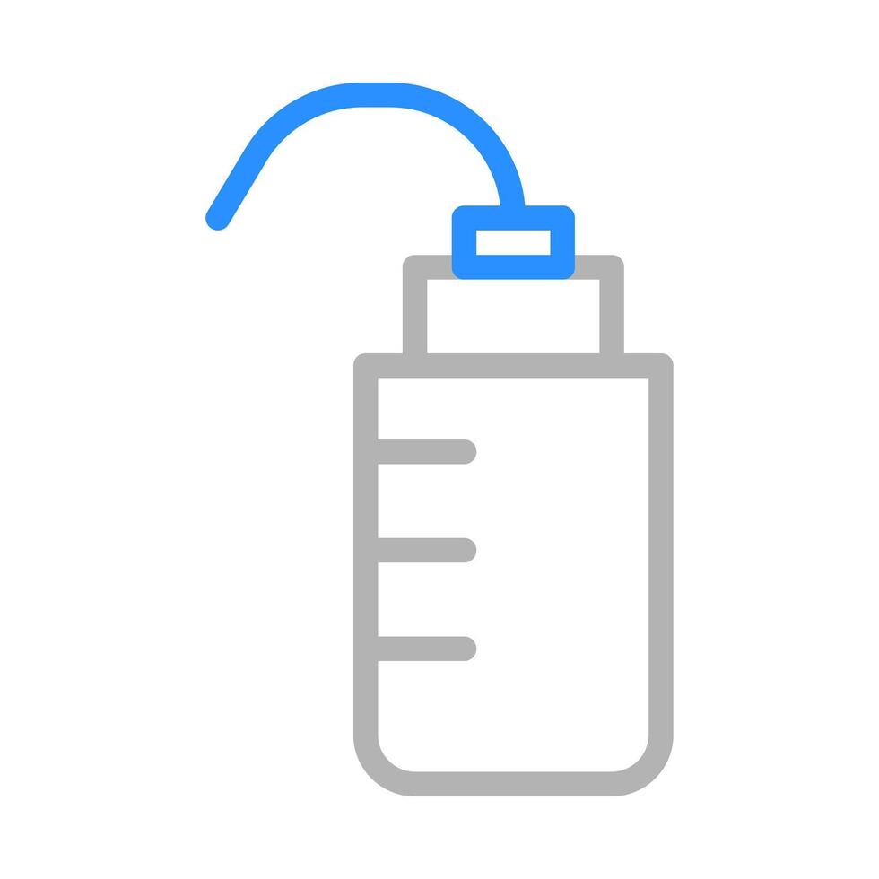 Laboratory wash bottle icon. Concept of chemistry, science, and experiment. vector