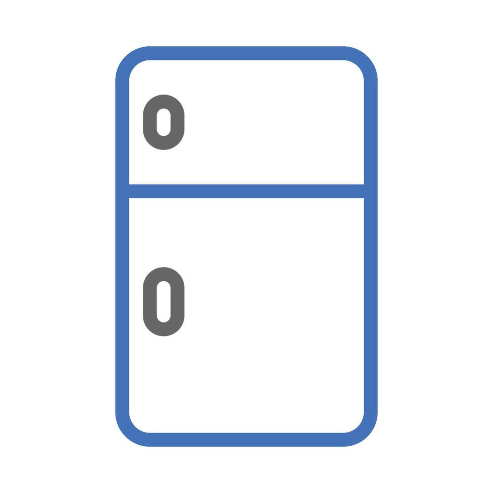 Refrigerator icon. Concept of food storage, preservation, and freshness. vector