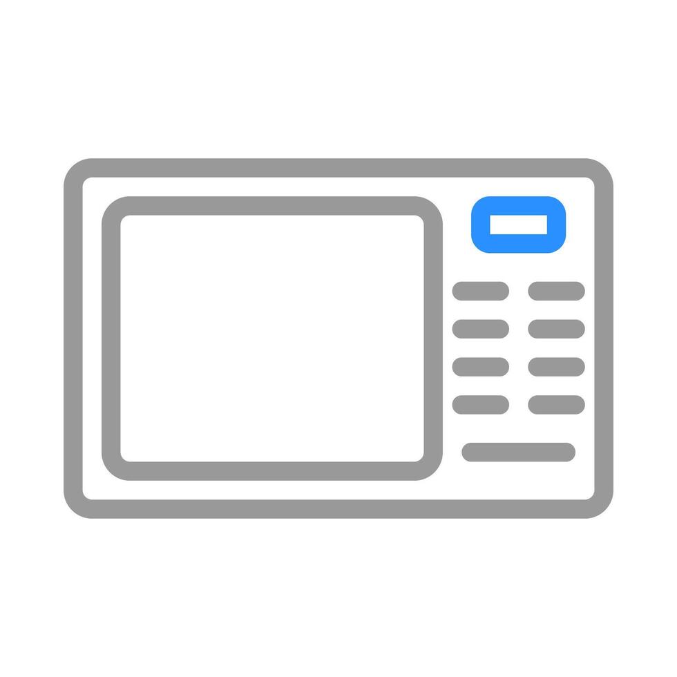 Microwave oven icon. Concept of cooking, heating, and convenience. vector