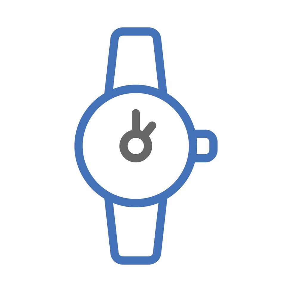 Simple wristwatch icon. Concept of time, schedule, and punctuality. vector