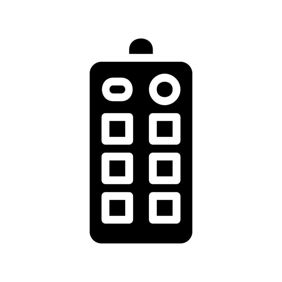 Remote control icon. Concept of technology, control, and entertainment. vector