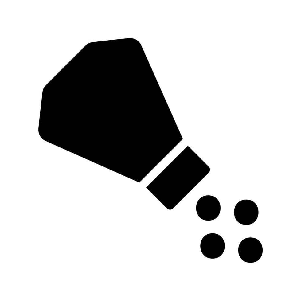 Salt shaker icon. Concept of cooking, seasoning, and flavoring. vector