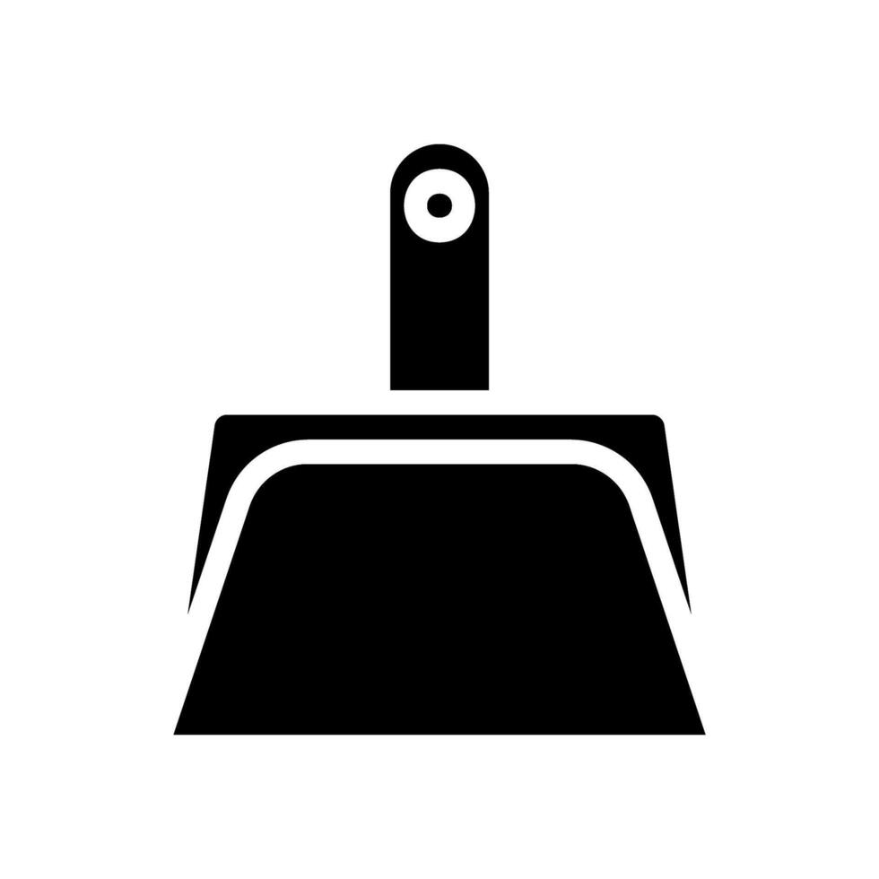 Dustpan icon for cleaning, housekeeping, and hygiene concept. vector