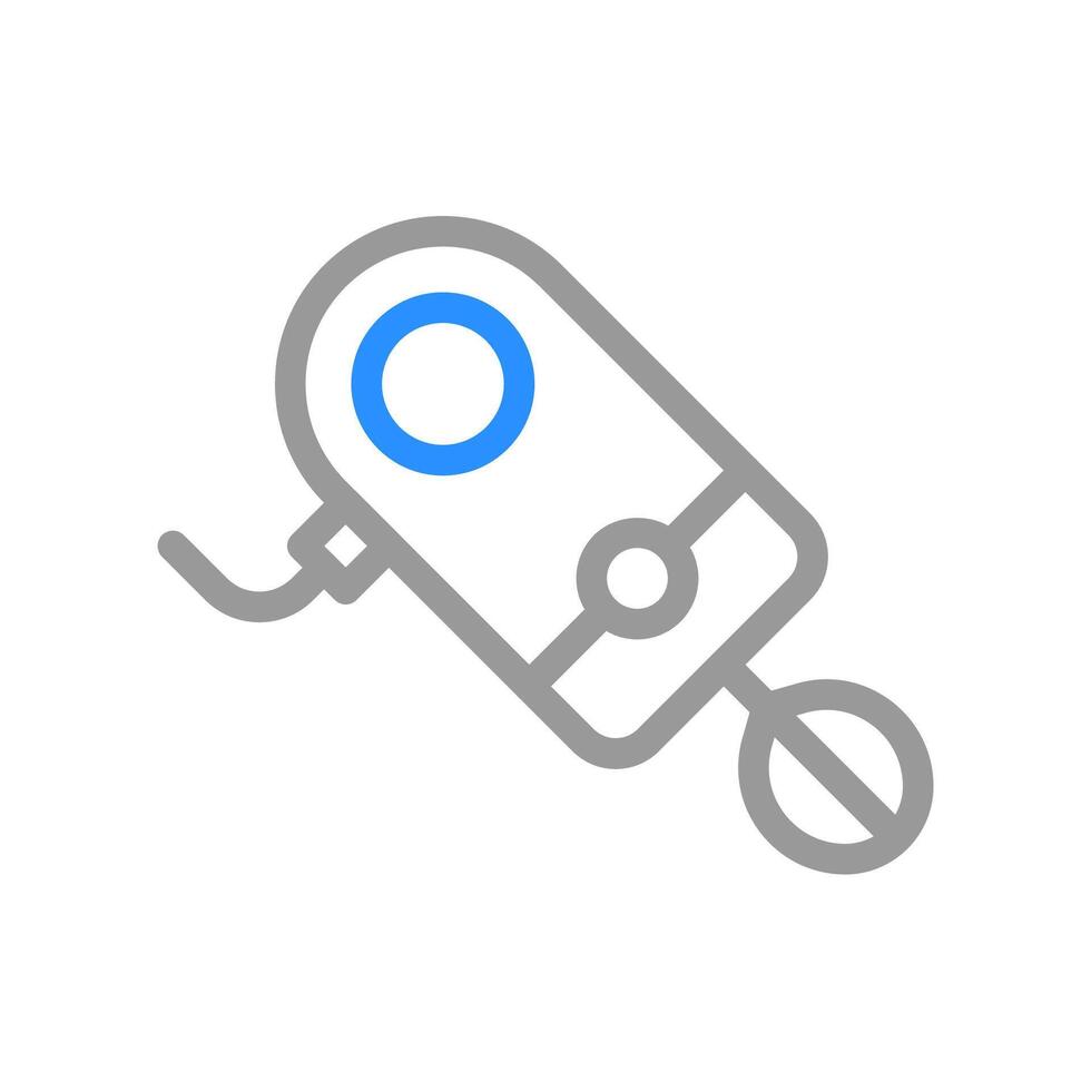 Electric hand mixer icon. Concept of cooking, baking, and kitchen appliance. vector