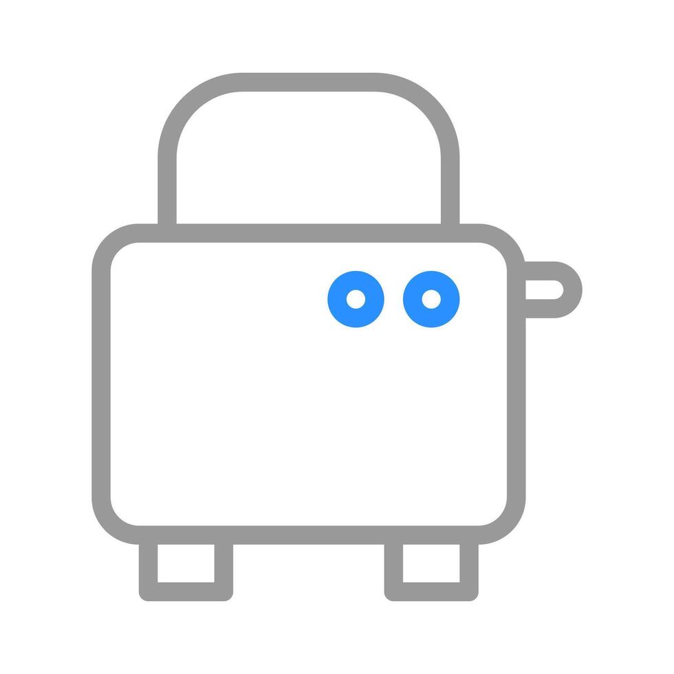 Toaster icon for cooking, breakfast, and kitchen. Concept of morning routine and food preparation. vector