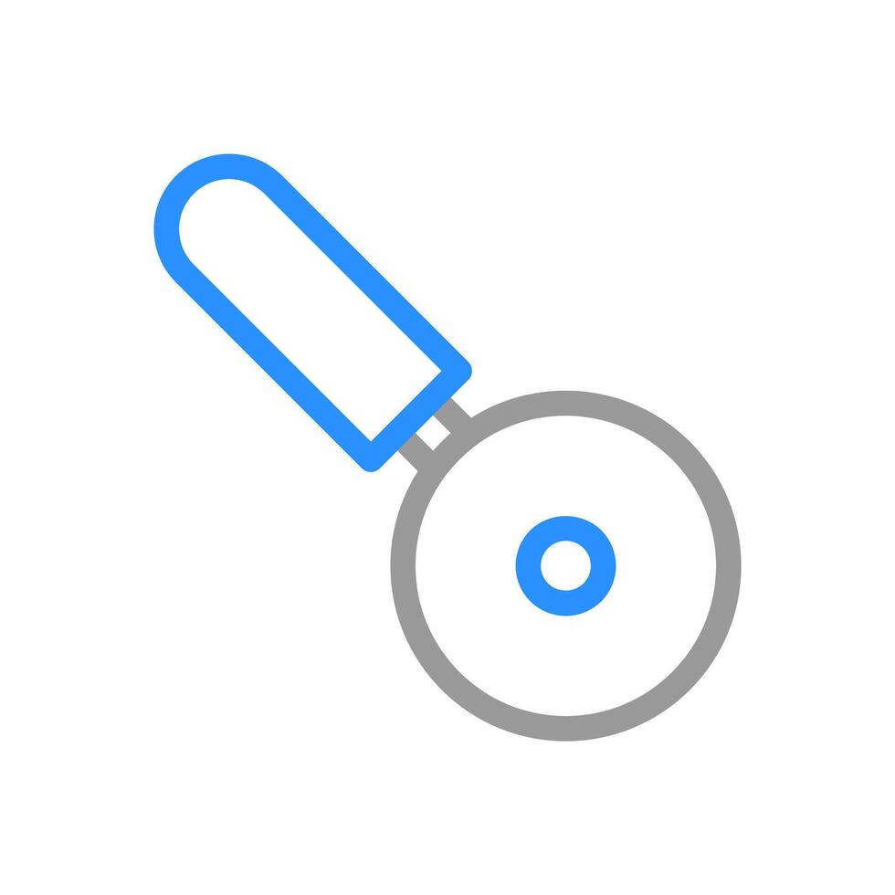 Pizza cutter icon. Concept of cooking, kitchen tools, and food preparation. vector