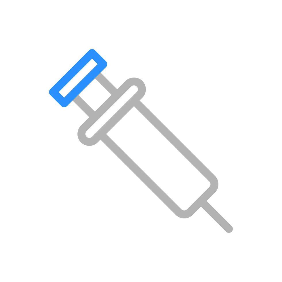 Syringe icon for injection or vaccination. Concept of medical treatment and healthcare. vector