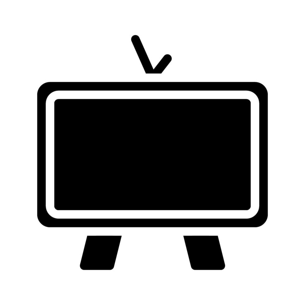 Retro television icon. Concept of entertainment, media, and broadcasting. vector