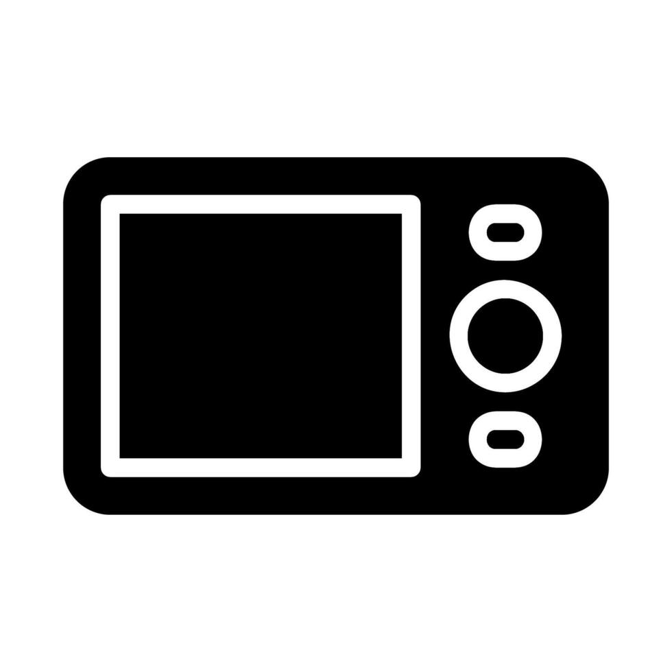 Digital camera icon. Concept of photography, technology, and electronics. vector
