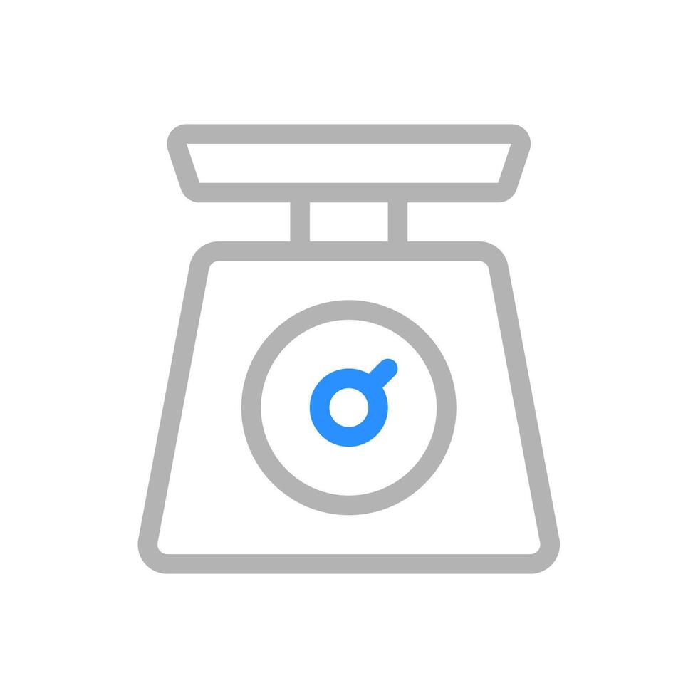 Kitchen scale icon. Concept of weight, measurement, and diet. vector