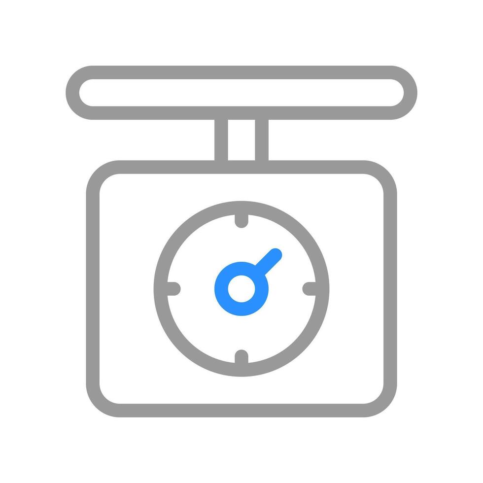 Kitchen scale icon. Concept of weight, measurement, and diet. vector