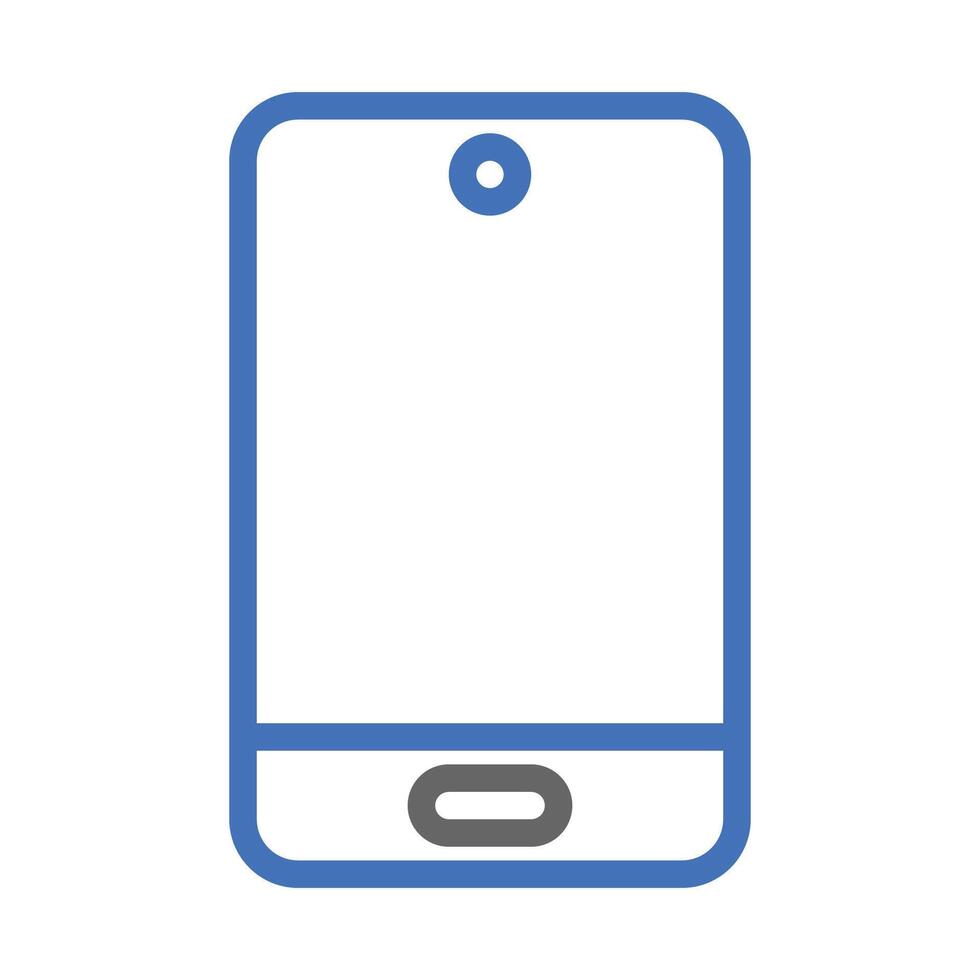Smartphone outline icon. Concept of communication, technology, and connection. vector