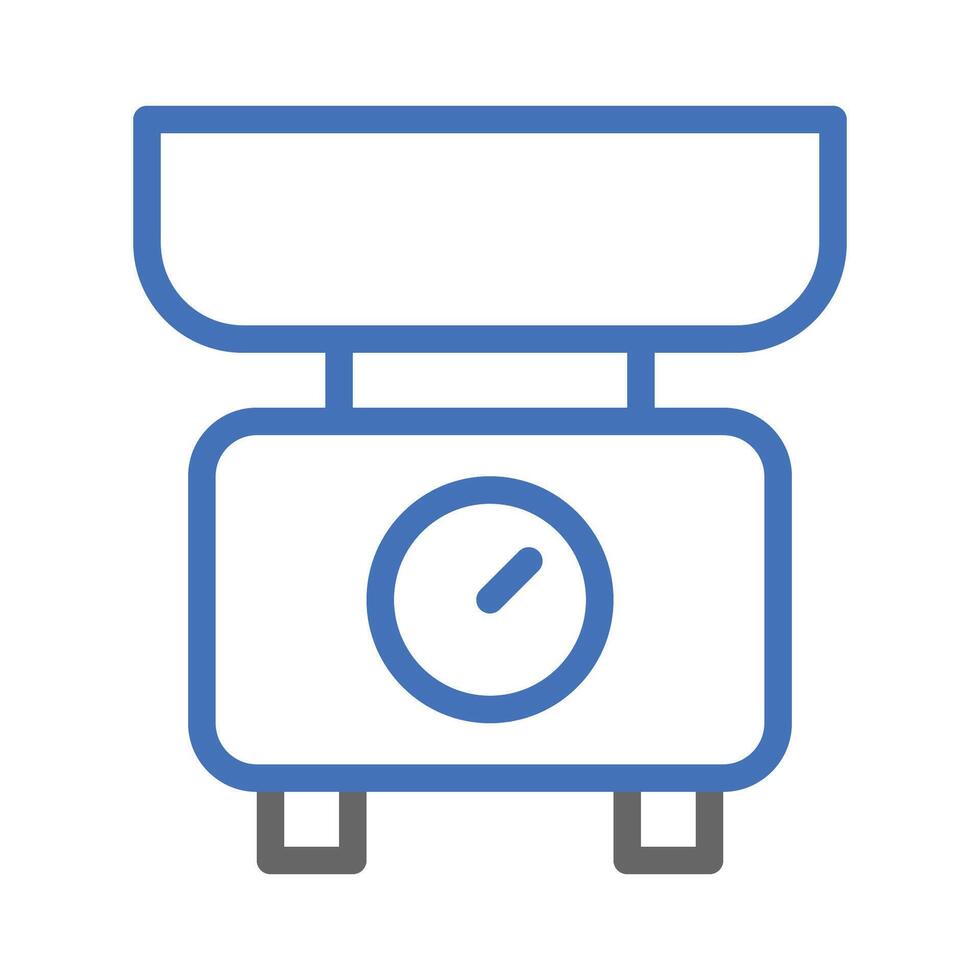 Kitchen scale icon. Concept of weight, measurement, and diet. vector