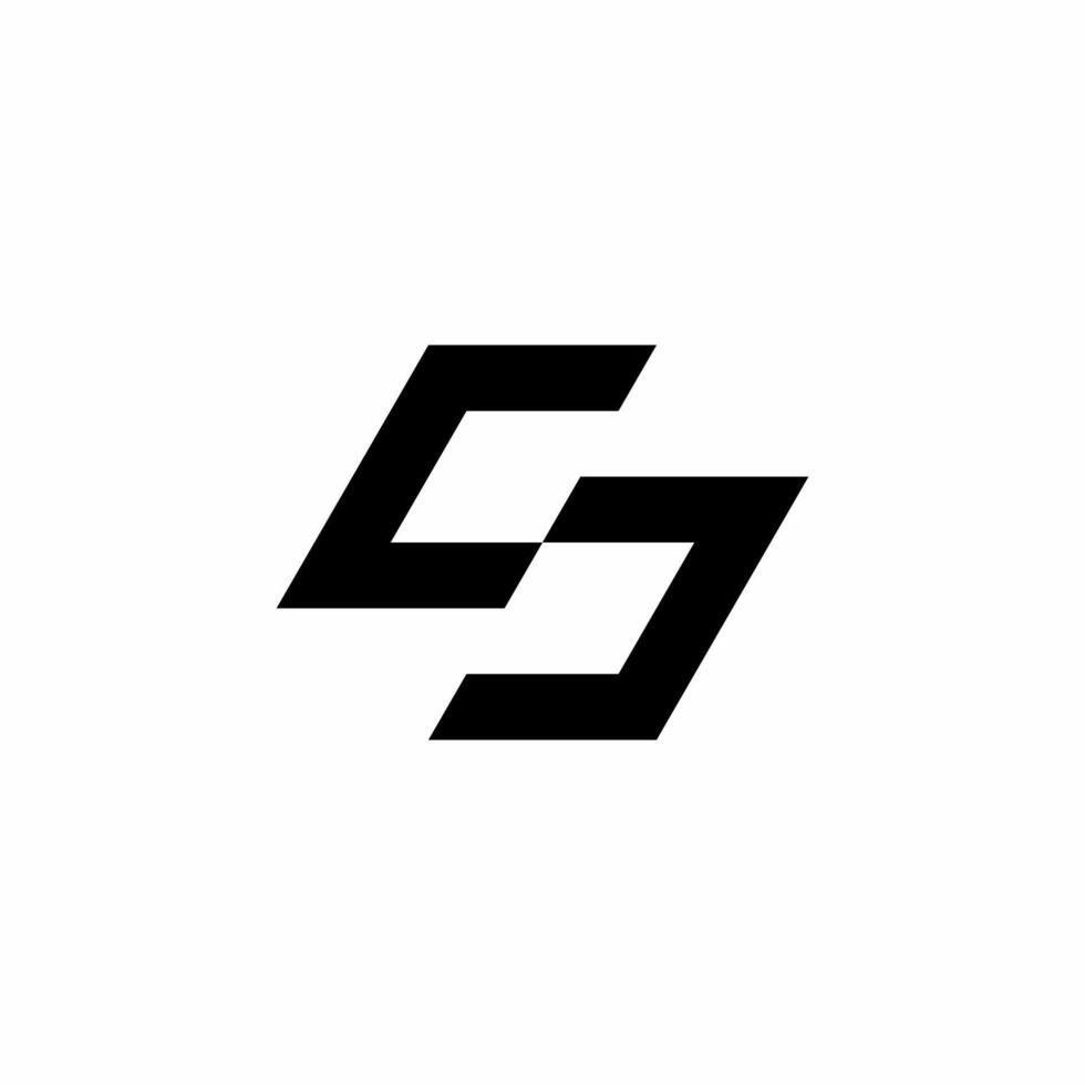 Letter S Negative Space Logo vector